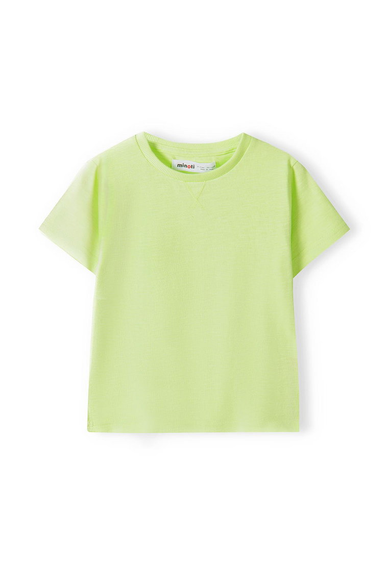 Zielony t-shirt bawełniany basic dla chłopca