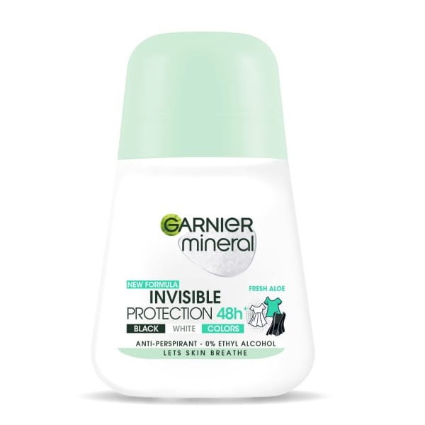 Garnier Mineral Invisible Protection Fresh Aloe antyperspirant w kulce 50ml