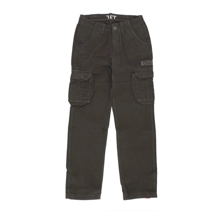 Szara Czarna Jet Pant Streetwear Alpha Industries