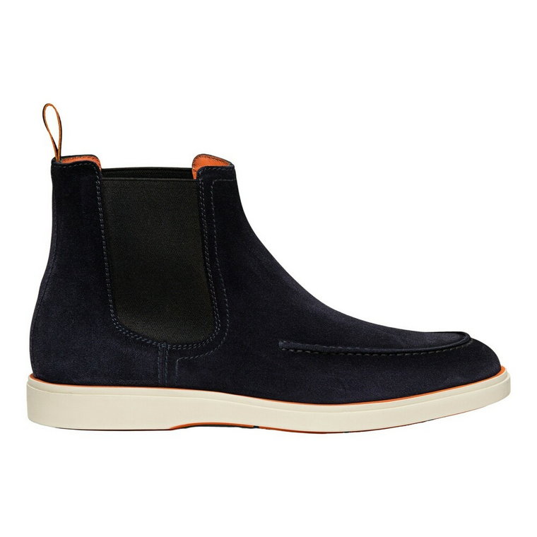 Eleganckie Suede Chelsea Boots Santoni