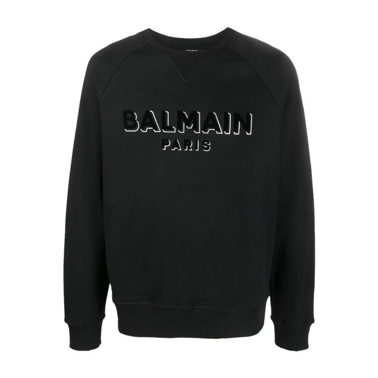 Logo-Print Crew-Neck Sweatshirt Balmain