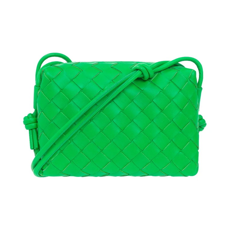 Zielona Mini torba na ramię Loop Bottega Veneta