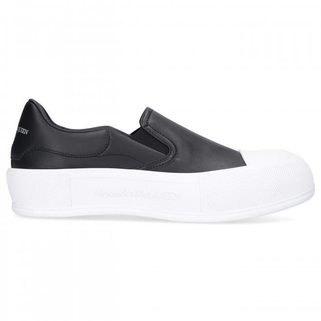 Alexander McQueen Trampki wsuwane DECK PLIMSOLL skóra cielęca