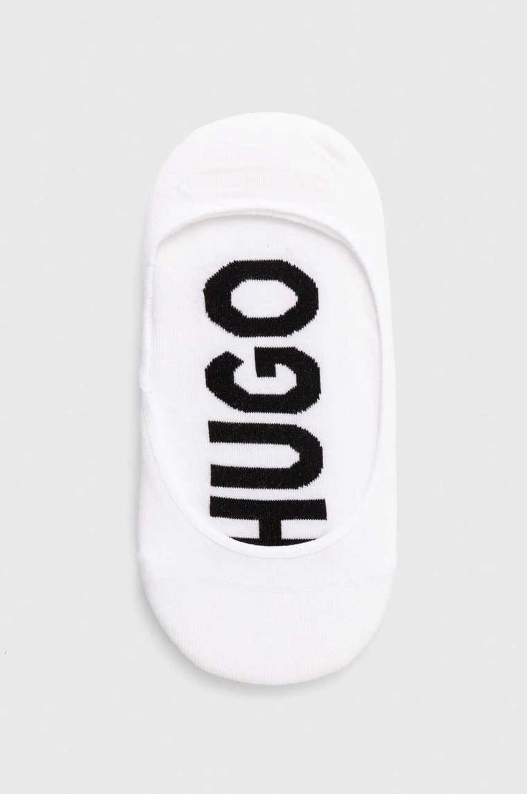 HUGO skarpetki 2-pack damskie kolor biały 50516398