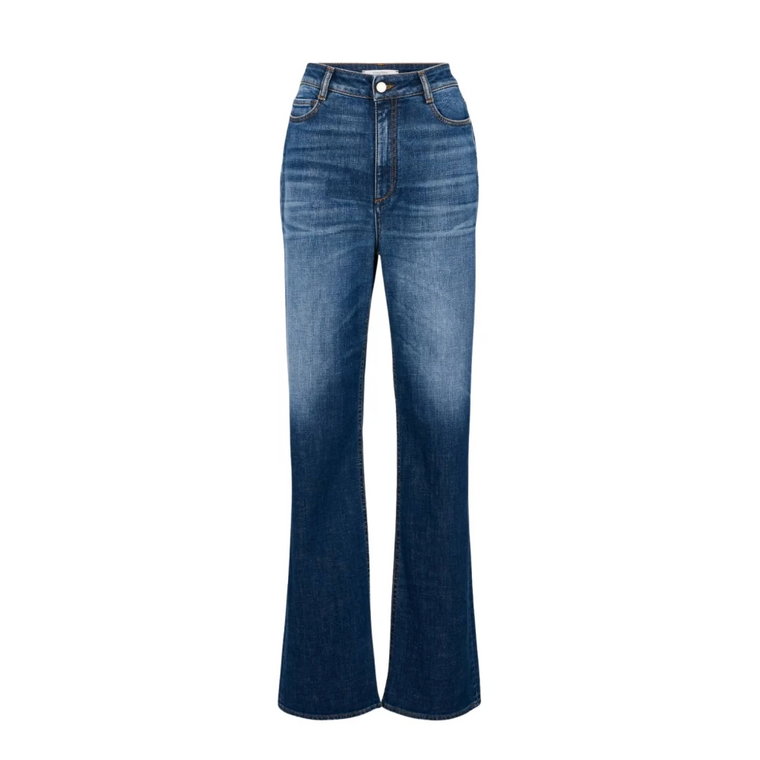 Klasyczne Straight Jeans z Ukrytymi Slipami i Pętlami na Pasek Dorothee Schumacher
