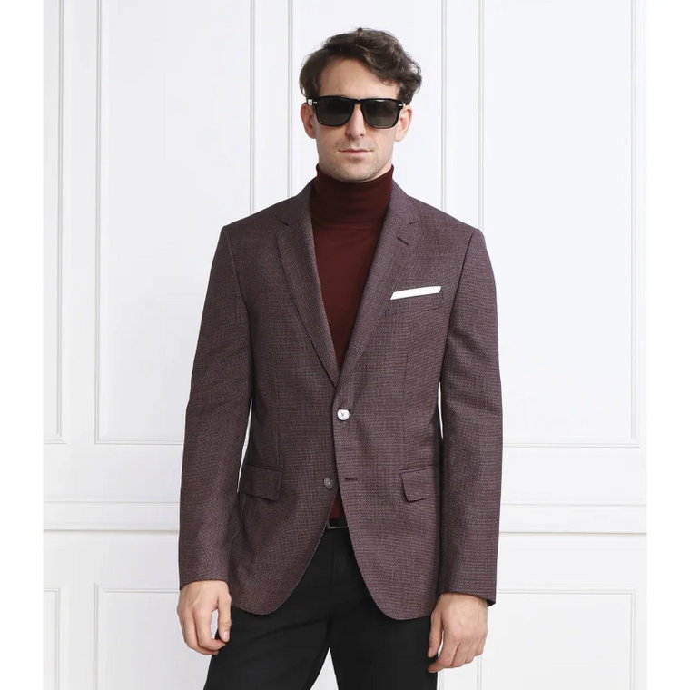 BOSS BLACK Wełniana marynarka H-Hutson-231 | Slim Fit