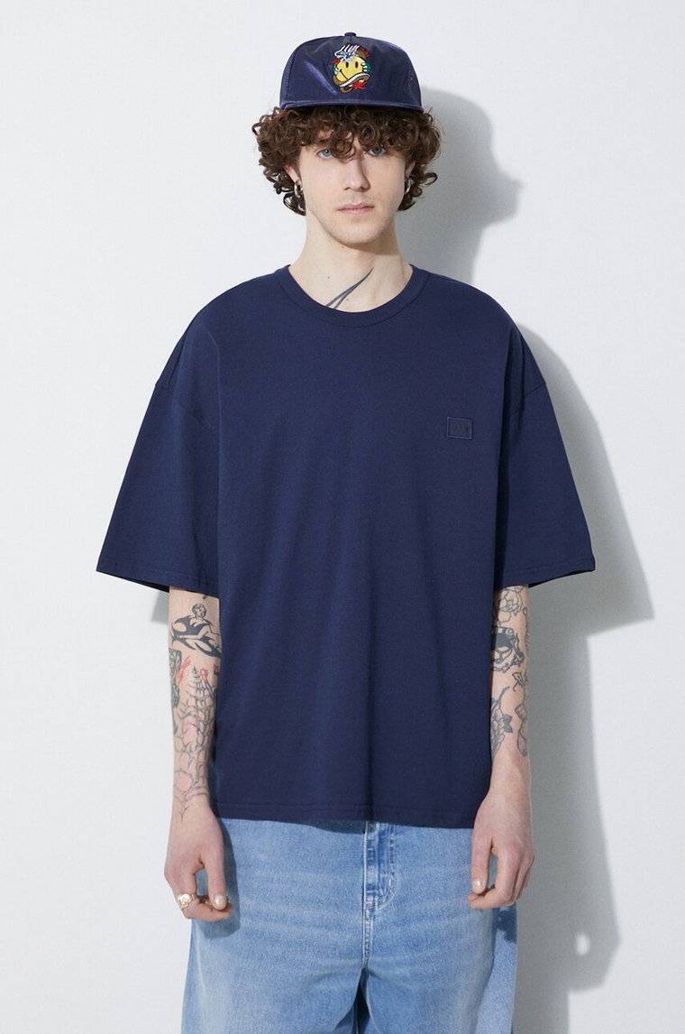 Alpha Industries t-shirt bawełniany Essentials RL męski kolor granatowy z aplikacją 146504