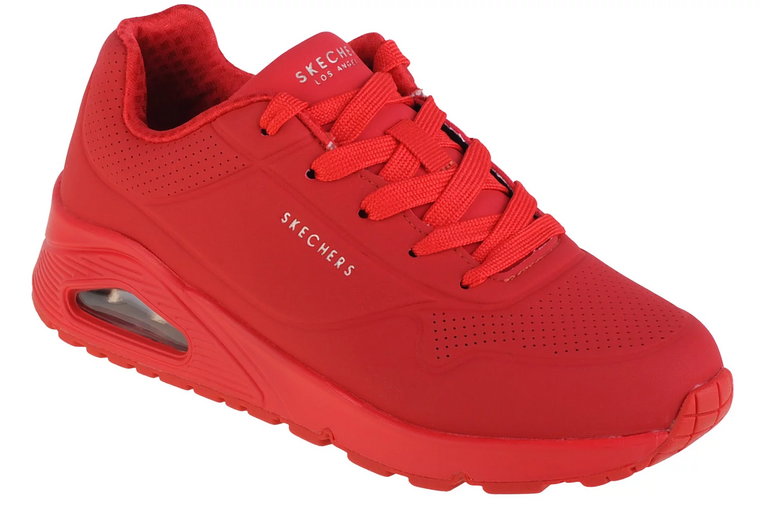 Skechers Uno Stand On Air 310024L-RED, Dla dziewczynki, Czerwone, buty sneakers, skóra syntetyczna, rozmiar: 32