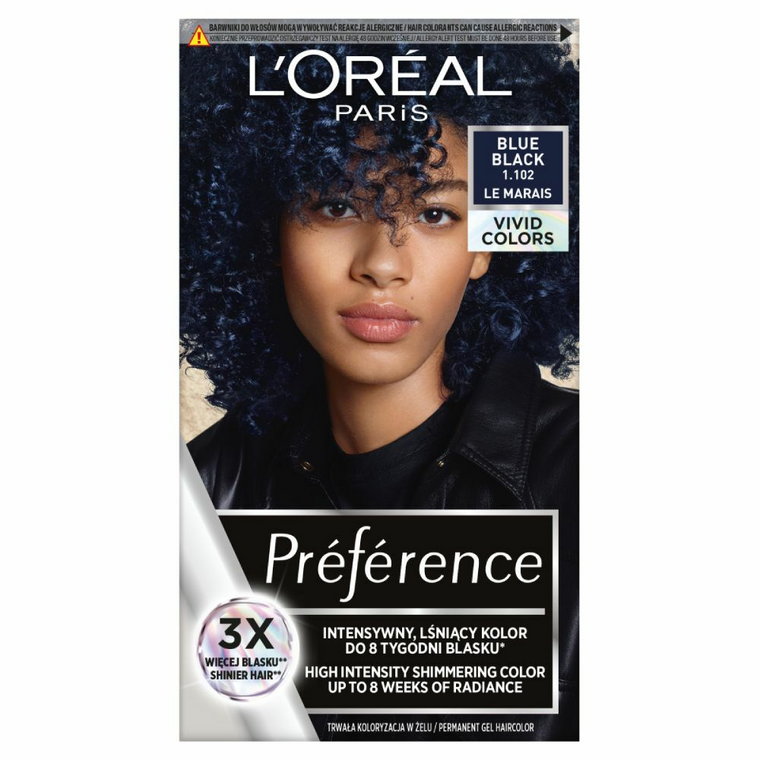 Preference Vivid Colors Farba do włosów 1.102 Blue Black