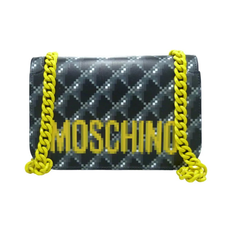 Czarna Stylowa Kolekcja Torebek Moschino