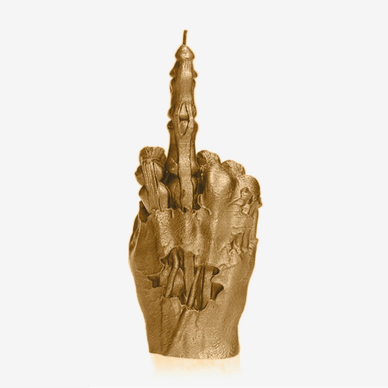 Świeca Zombie Hand FCK Classic Gold