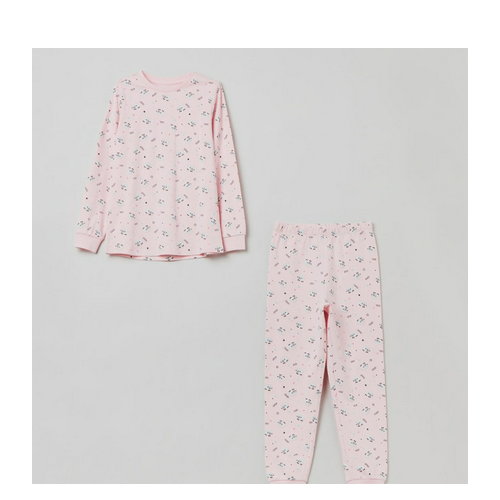 Piżama dziecięca (bluza + spodnie) OVS 1892492 134 cm Różowa (8052147148246). Piżamy dziewczęce