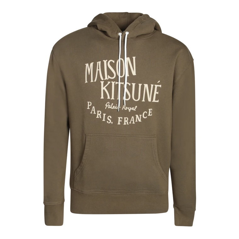 Zielony Sweter Męski Aw23 Maison Kitsuné