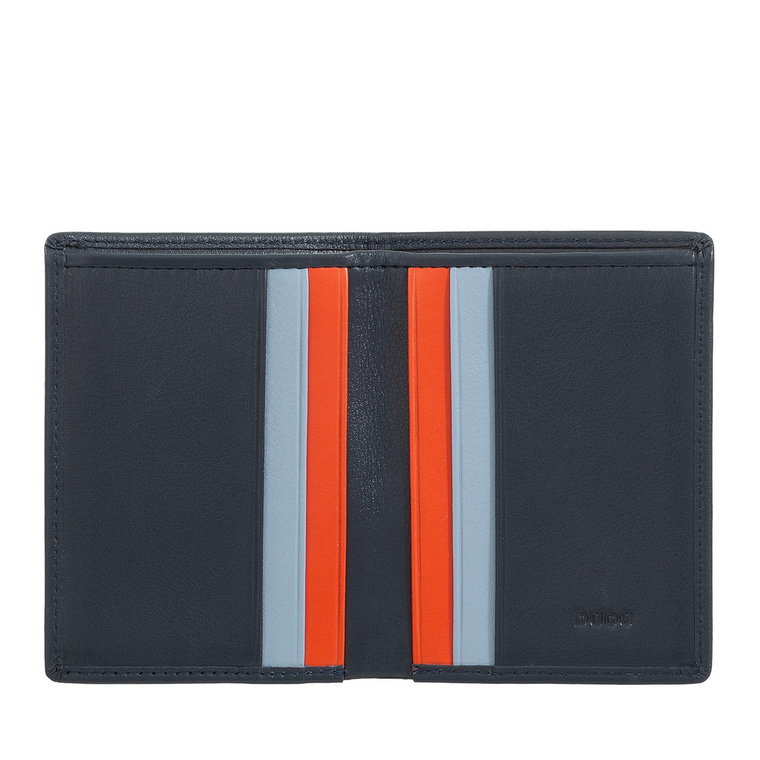 DUDU RFID Blocking Bifold Wallet dla mężczyzn, kolorowy mini portfel skórzany, mały rozmiar, 6 miejsc na karty kredytowe i kieszeń na gotówkę