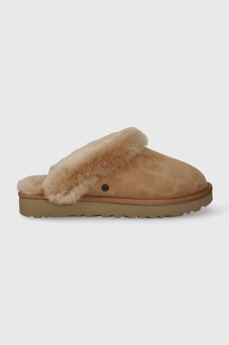 UGG kapcie zamszowe Classic Slipper II kolor brązowy 1130876 CHE