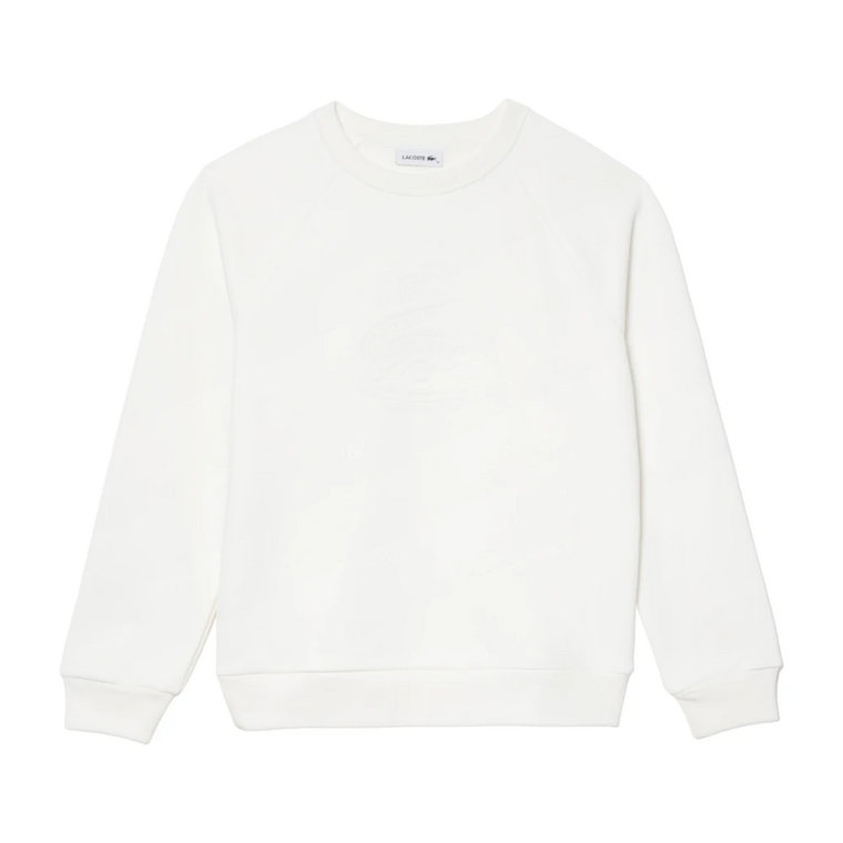 Białe Swetry dla Mężczyzn Lacoste