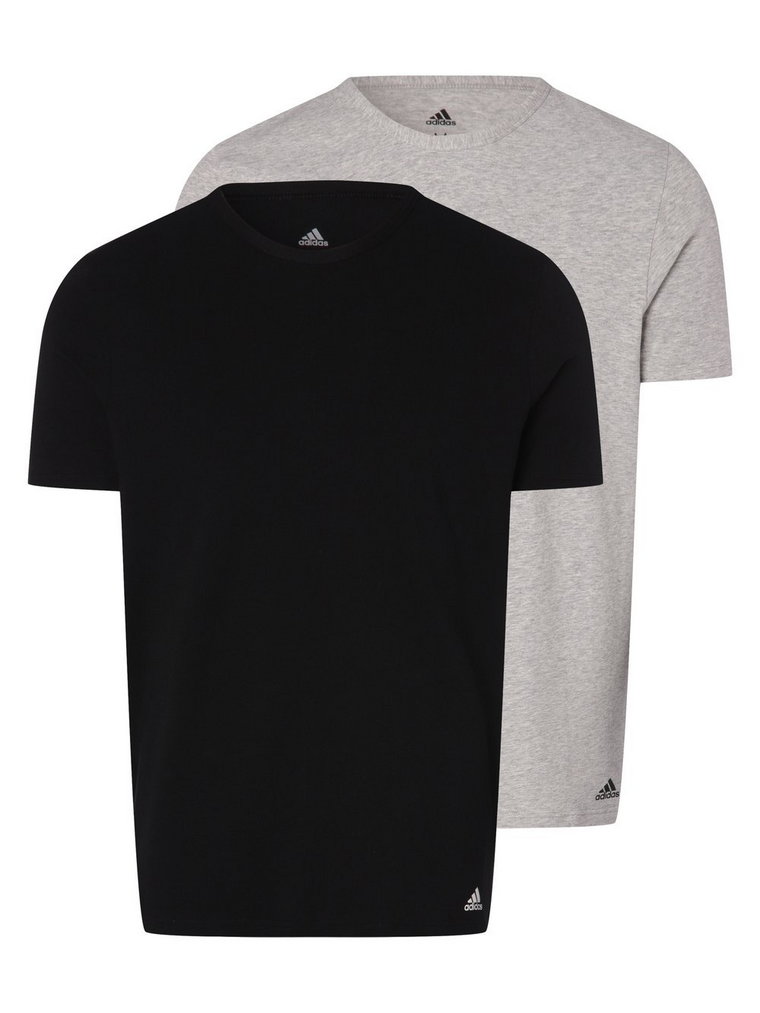 adidas Performance - T-shirty męskie pakowane po 2 szt., czarny