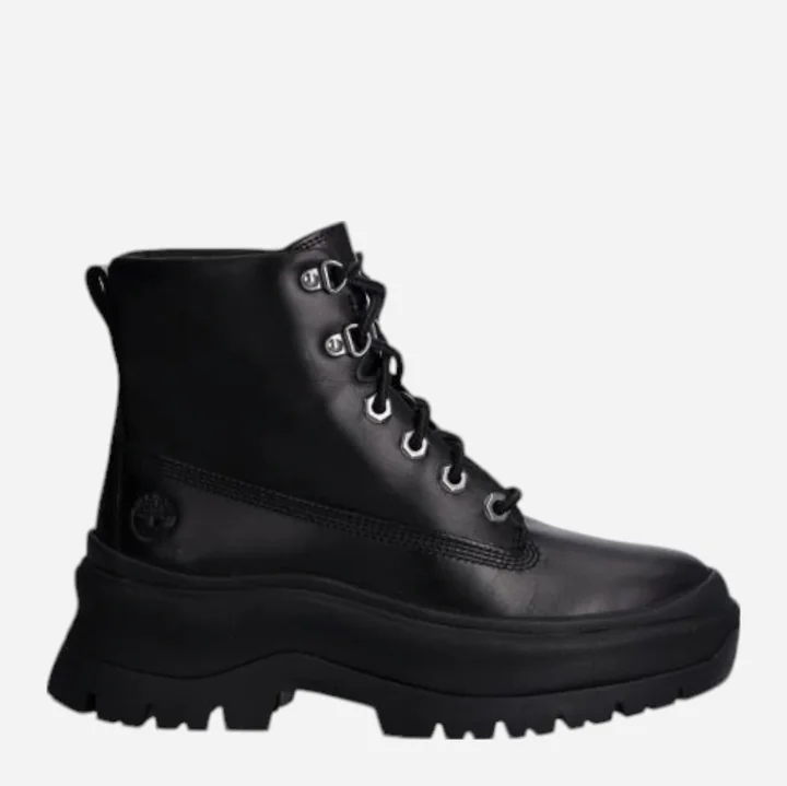 Timberland 黒 レザー ブーツ、サイズ25.5