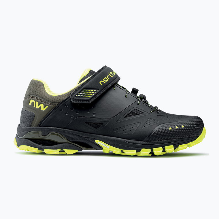 Buty rowerowe MTB męskie Northwave Spider 3 black/yellow fluo