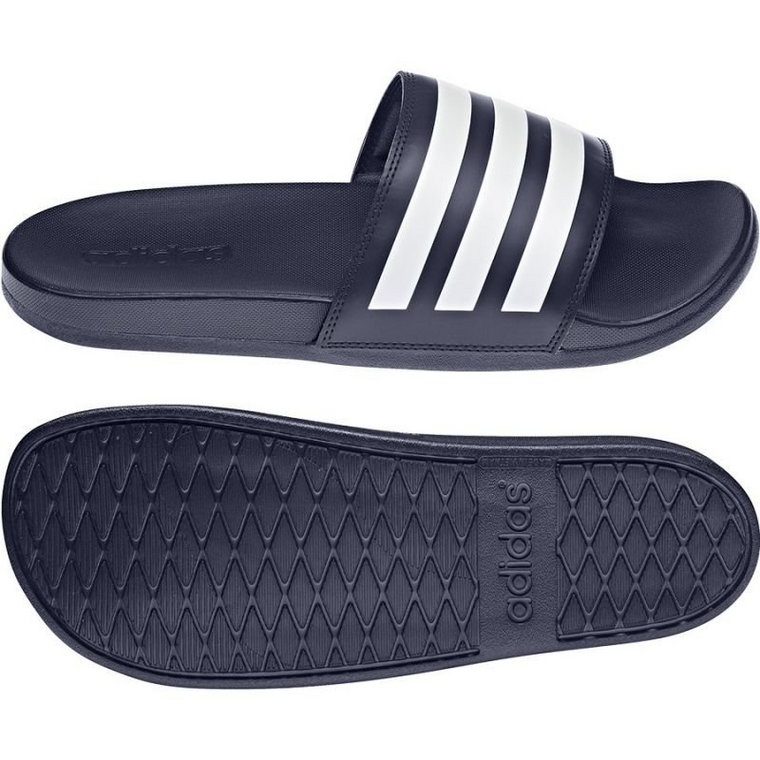 Klapki adidas Adilette Comfort M GZ5892 białe granatowe