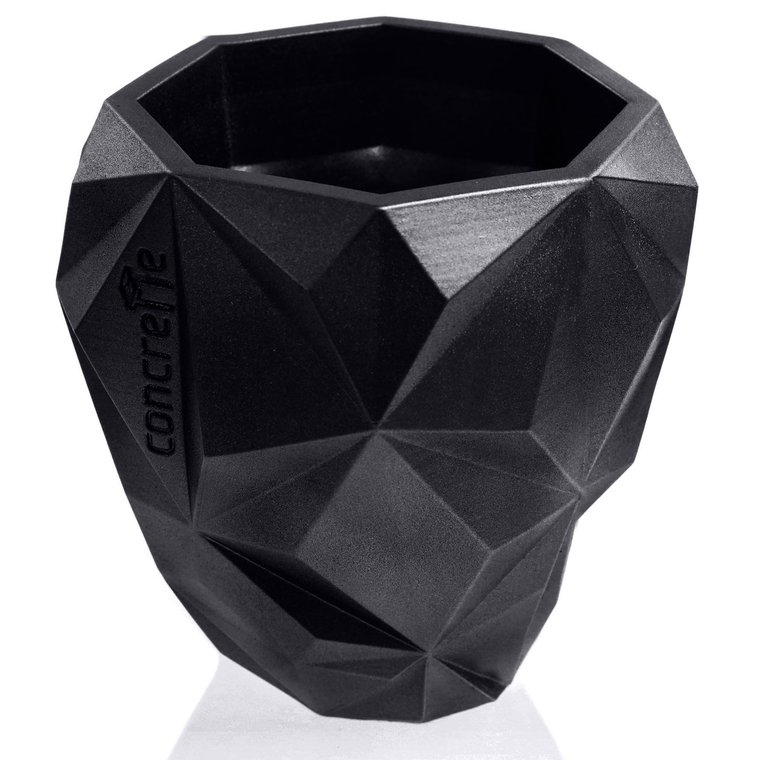 Donica Geometric Black Metallic Poli 13 Cm