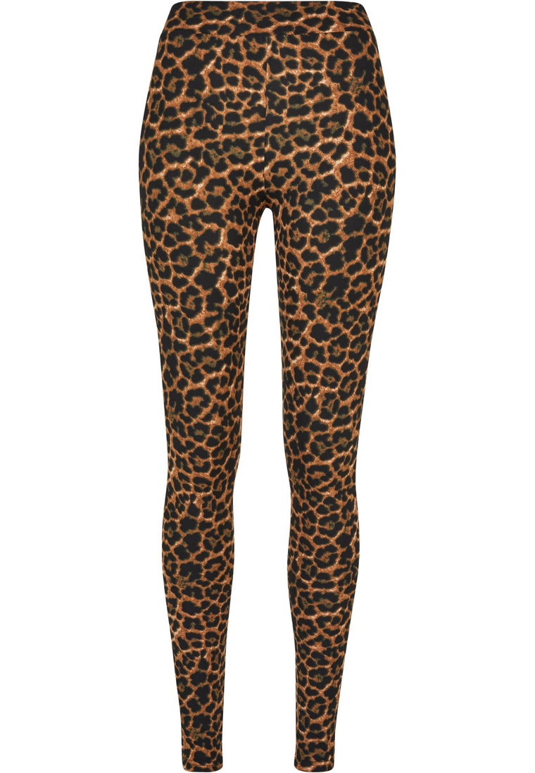 Spodnie Legginsy Damskie Brązowe Urban Classics TB4771