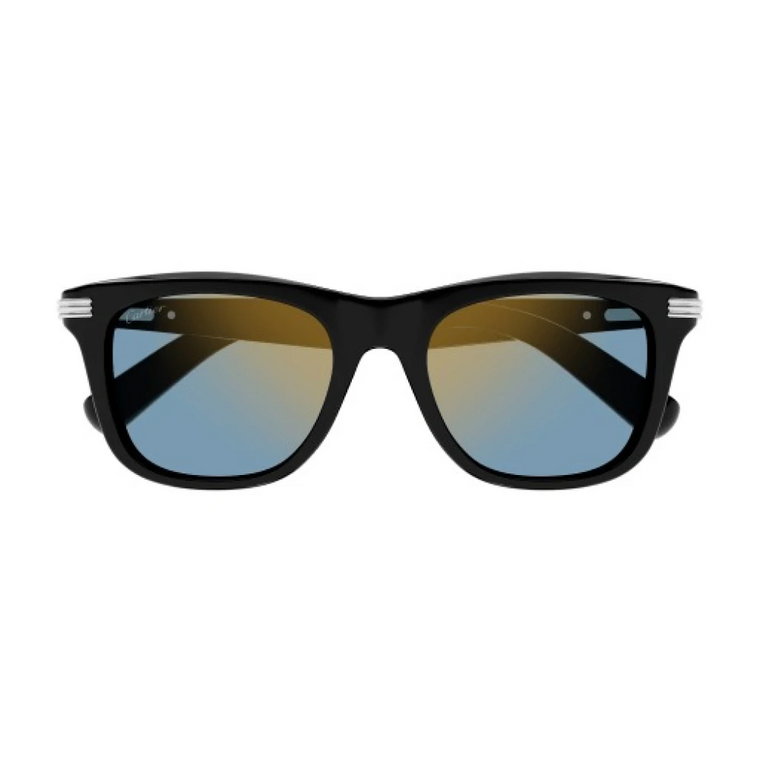 Czarne okulary przeciwsłoneczne z akcesoriami Cartier