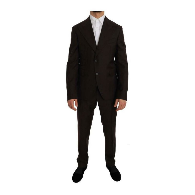 Wool Two Button Slim Fit Suit Dolce & Gabbana
