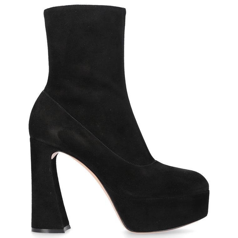 Gianvito Rossi Botki  HOLLY BOOTIE zamsz