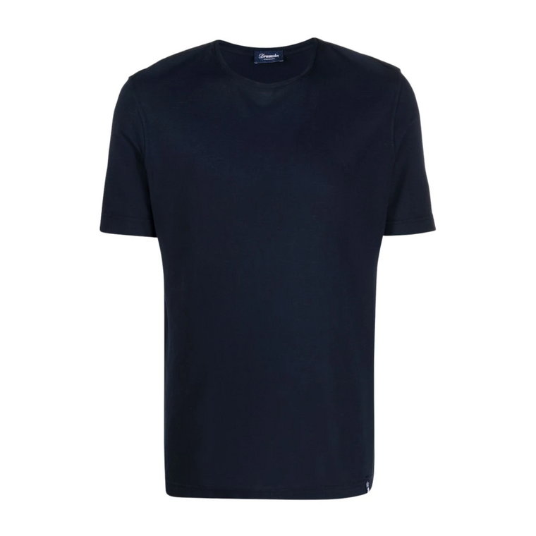 Navy Blue Crew-Neck T-Shirt Drumohr
