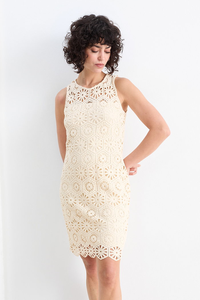 C&A Sukienka ołówkowa, Biały, Rozmiar: 38