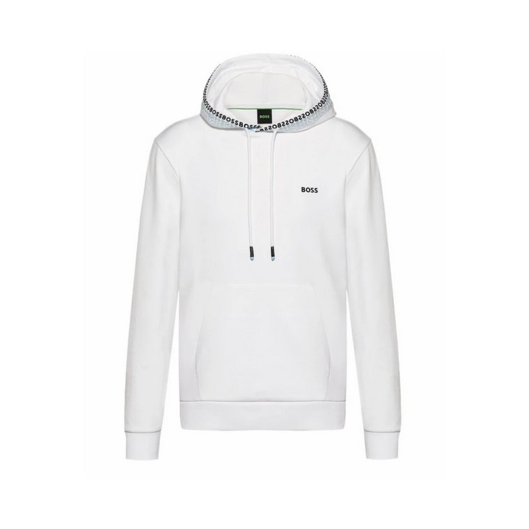 Regular Fit Bawełniany Hoodie z Kieszenią Kangurka Hugo Boss