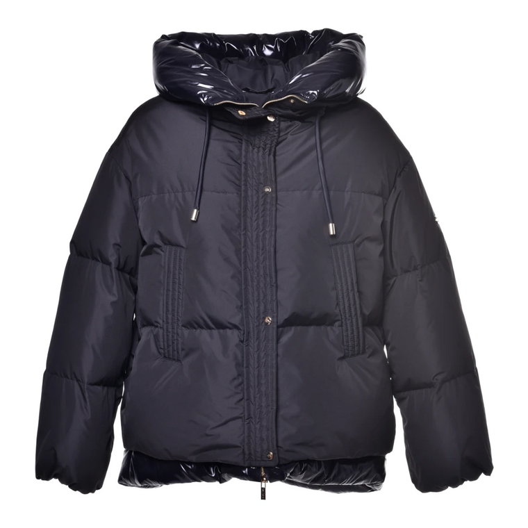 Down jacket in black nylon Baldinini