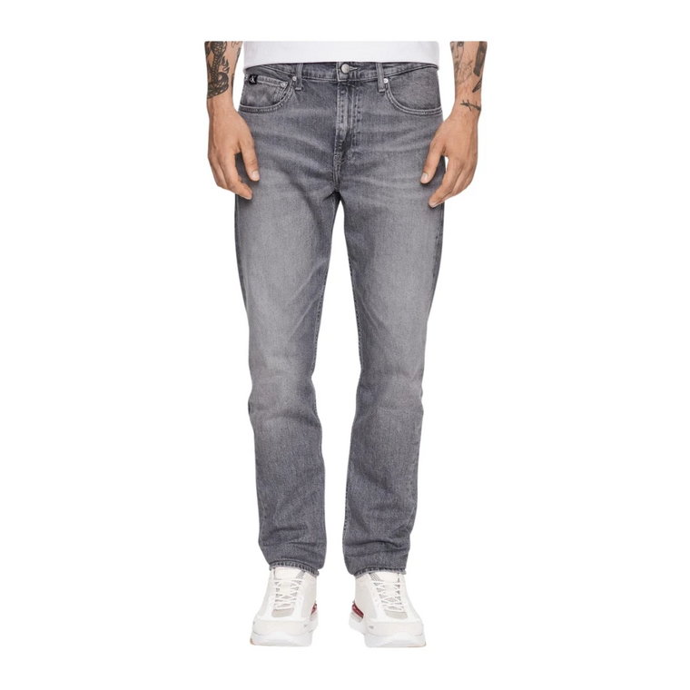 Szare Spodnie Tapered Calvin Klein