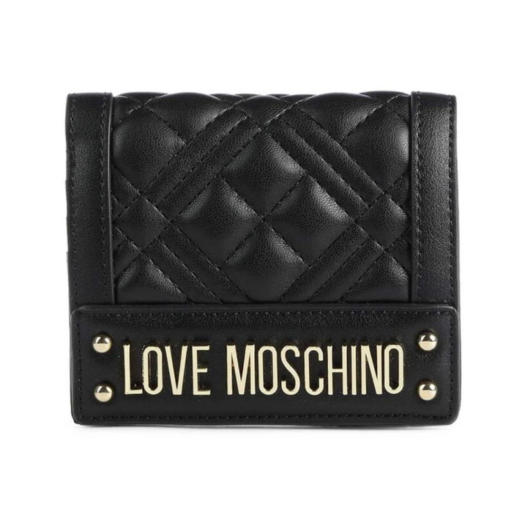 Elegancki portfel damski z metalowym zapiÄciem Love Moschino