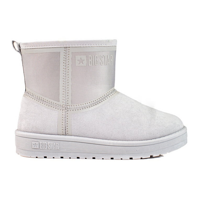 BIG STAR SHOES Szare wsuwane śniegowce damskie Big Star KK274613