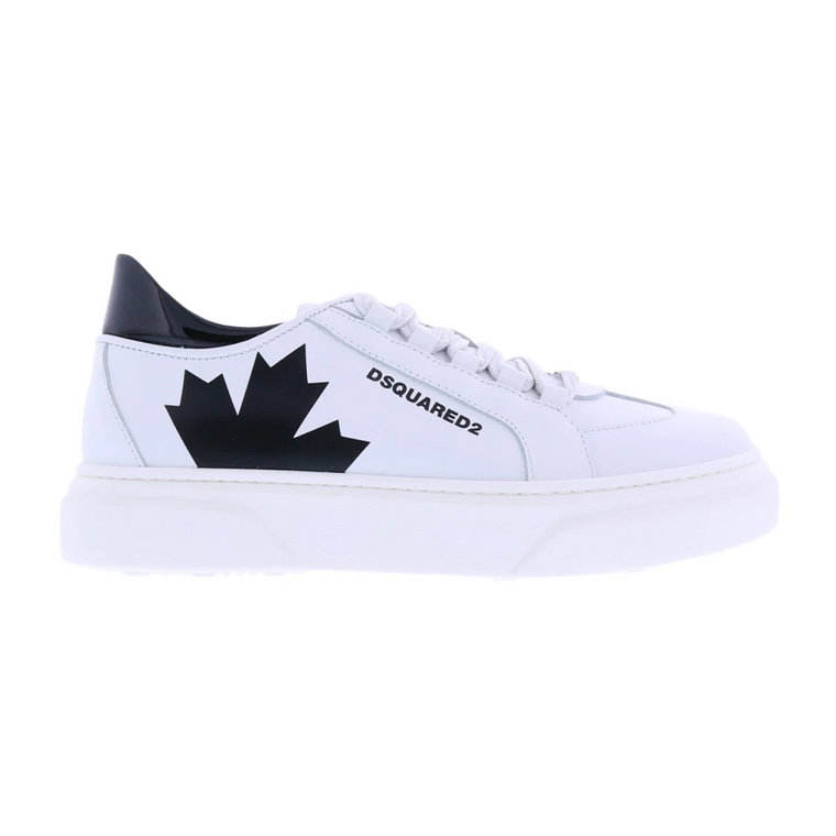 Leaf-Patch Boxer Sneakers Dsquared2