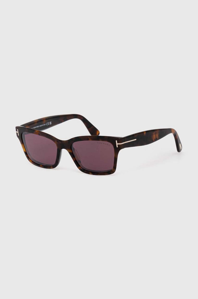 Tom Ford okulary przeciwsłoneczne damskie kolor brązowy FT1085_5452U