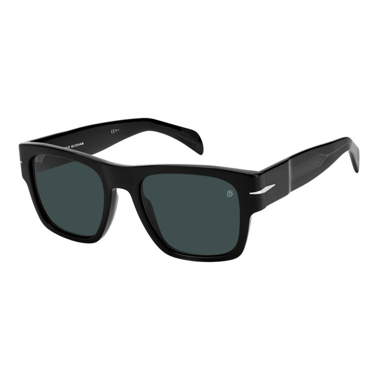 Odważne Okulary Przeciwsłoneczne w Czarno/Niebieskim Eyewear by David Beckham