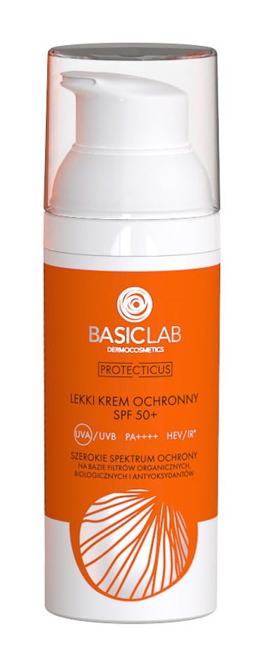 BasicLab Protecticus Lekki krem ochronny SPF50+