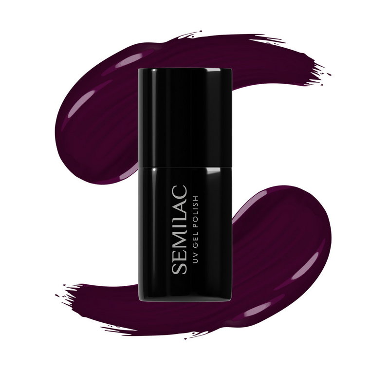 099 Lakier hybrydowy Semilac Dark Purple Wine 7ml
