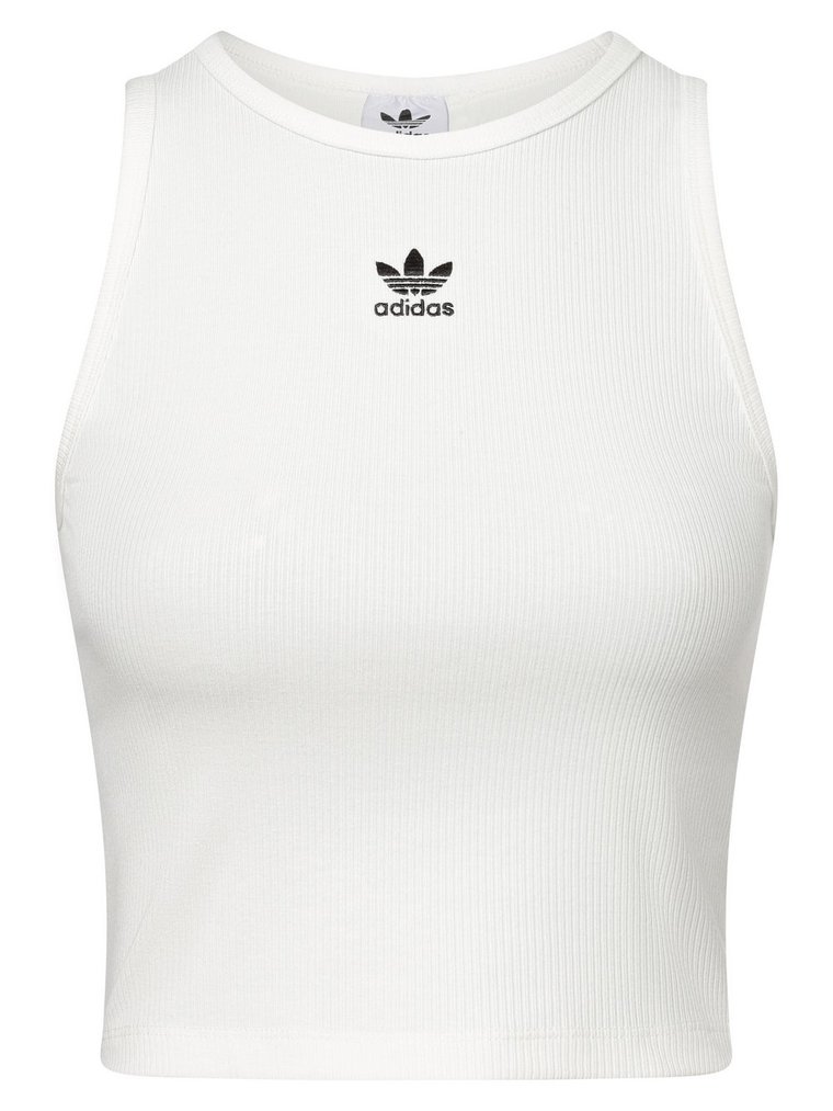 adidas Originals Top damski Kobiety Bawełna biały jednolity, S