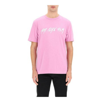 1017 Alyx 9SM, Script logo t-shirt Różowy, male,
