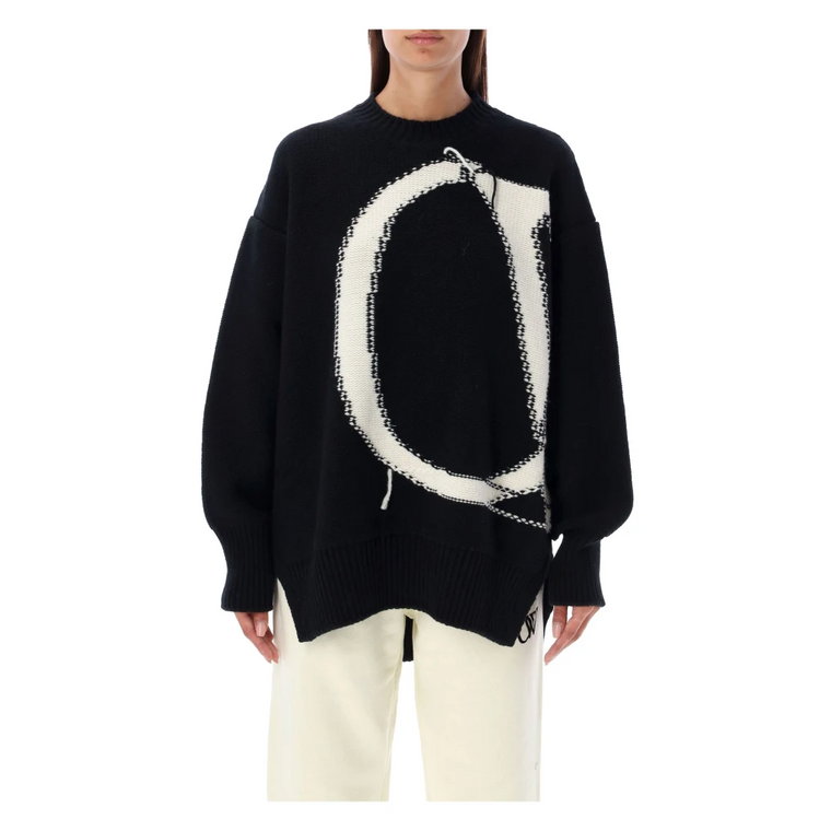 Dzianinowy sweter Off White