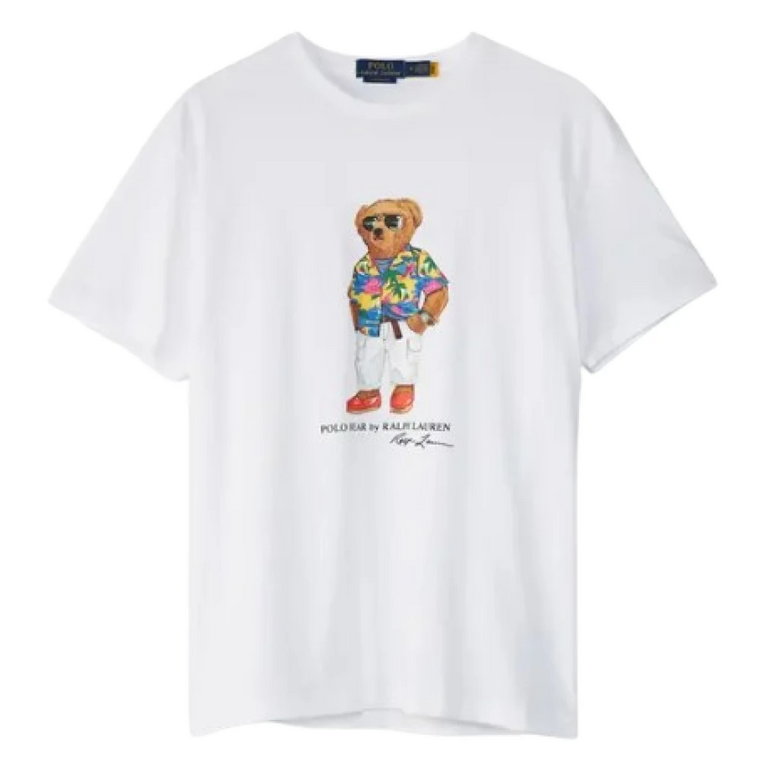 Klub Plażowy Bear Tee Biały Ralph Lauren