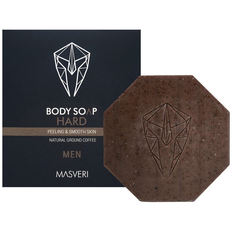 Masveri, Body Soap Hard, Peelingująco-wygładzające Mydło Do Ciała, 100g