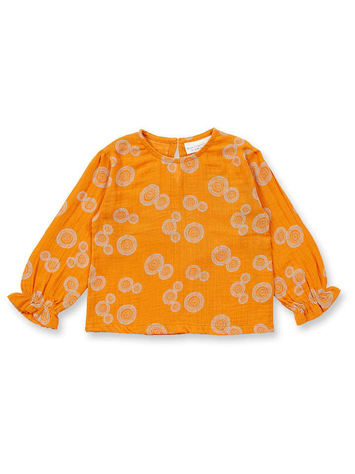 Sense Organics Bluzka "Loba" w kolorze pomarańczowym