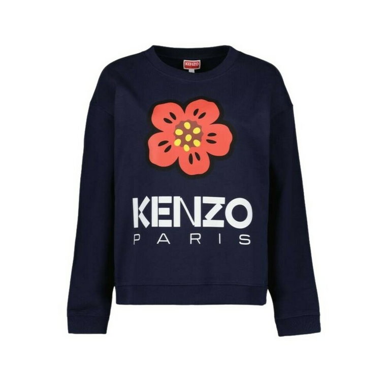 Boke Flower sweatshirt - Size: m, Presta color: blue, bestseller: 25 Kenzo