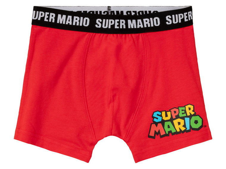 Nintendo Super Mario Bokserki dziecięce z kolekcji Super Mario, 2 pary