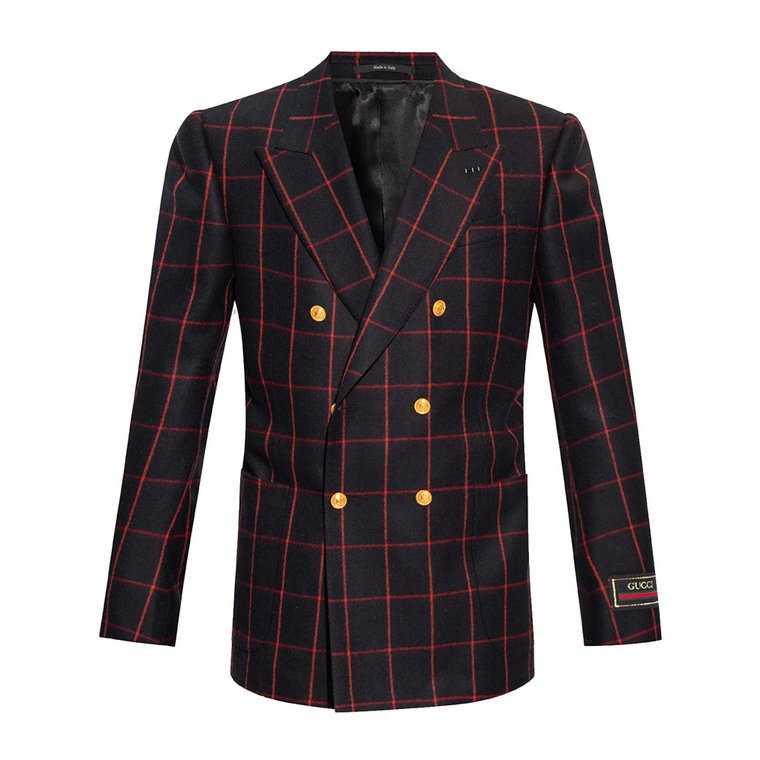 Stylowy Wool Flannel Blazer Gucci